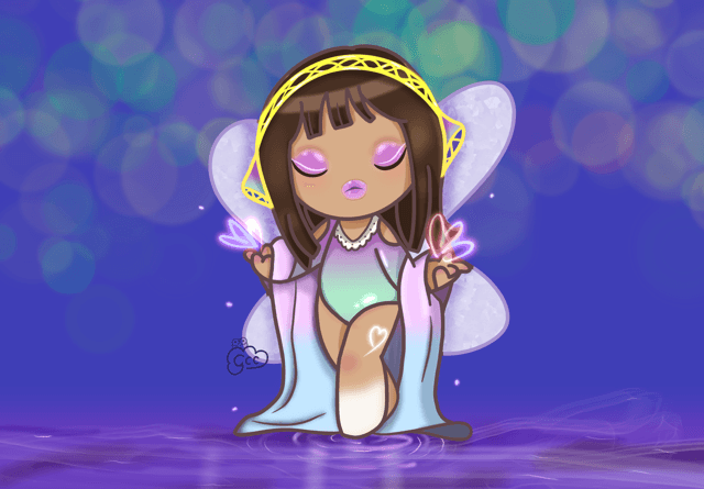 A6 Skullpanda Fairy inspired Art Print 